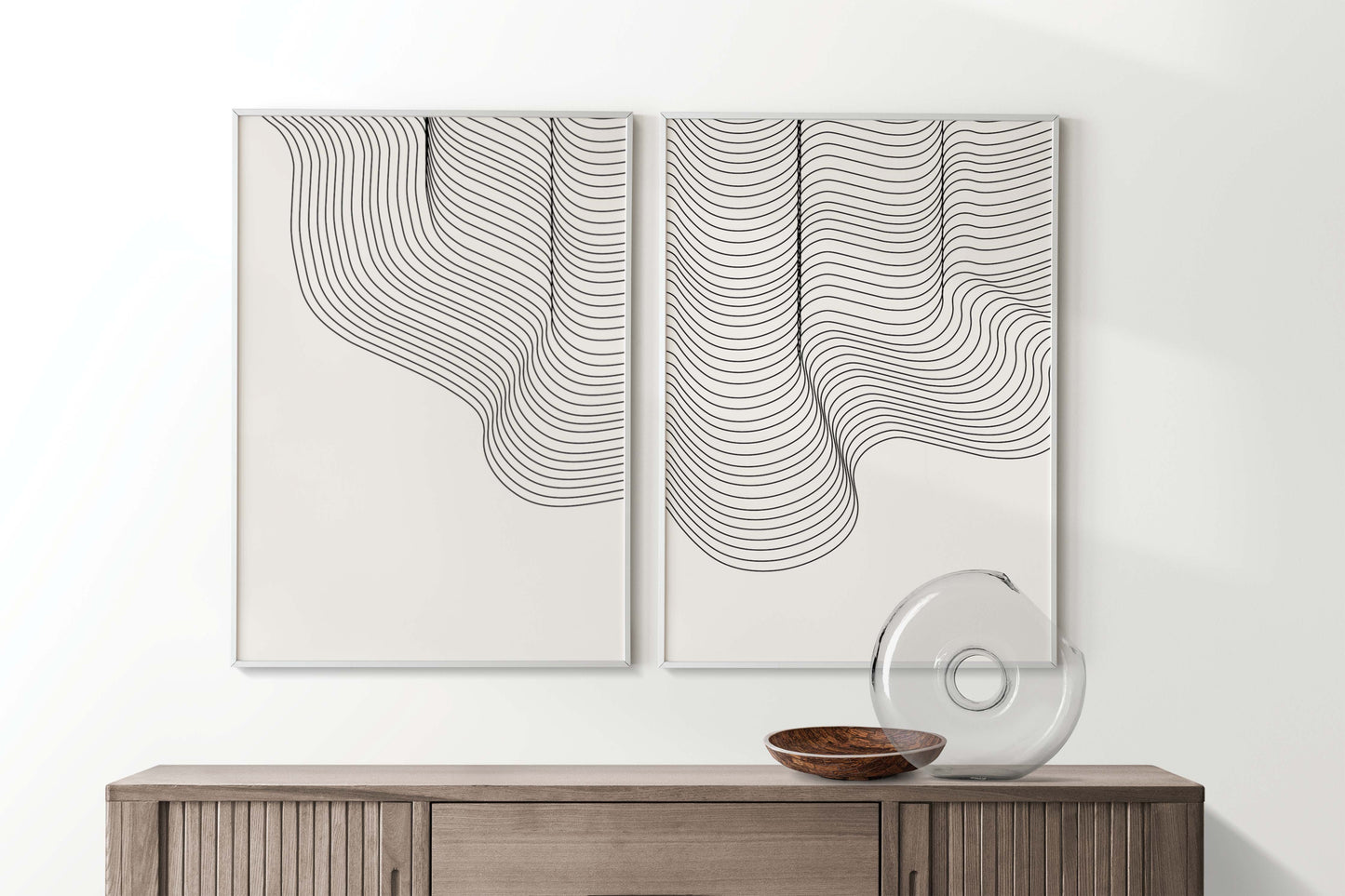 Minimalist Wall Art (Set of 2)(Frameless) - From Scratch